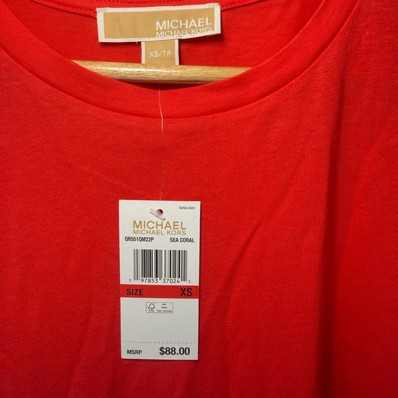 Michael Kors Red Fitted Blouse - Picture 4 of 5